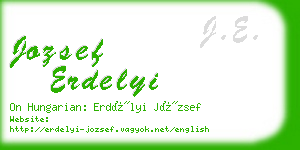 jozsef erdelyi business card